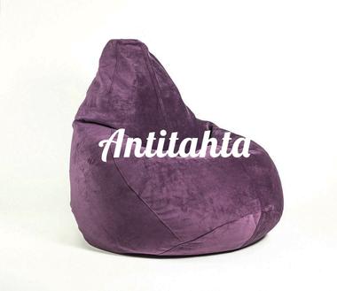 Кресло груша мешок, материал микровелюр фиолетового цвета
