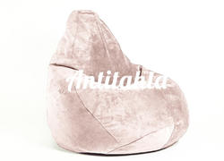 Кресло груша мешок, материал микровелюр розовый цвет