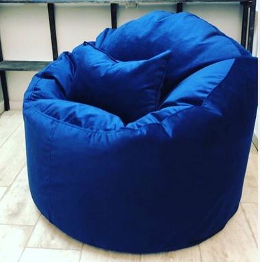 кресло мешок комфорт материал микровельвет цвет синий