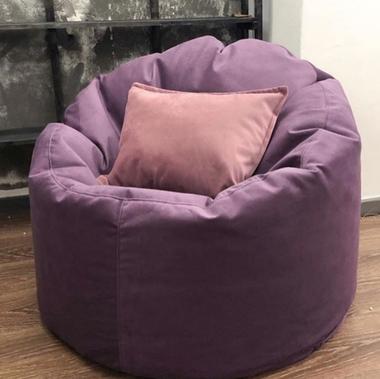 кресло мешок комфорт материал микровельвет цвет фиолетовый